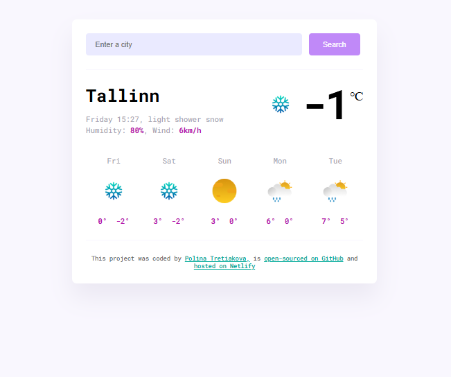 Weather App preview